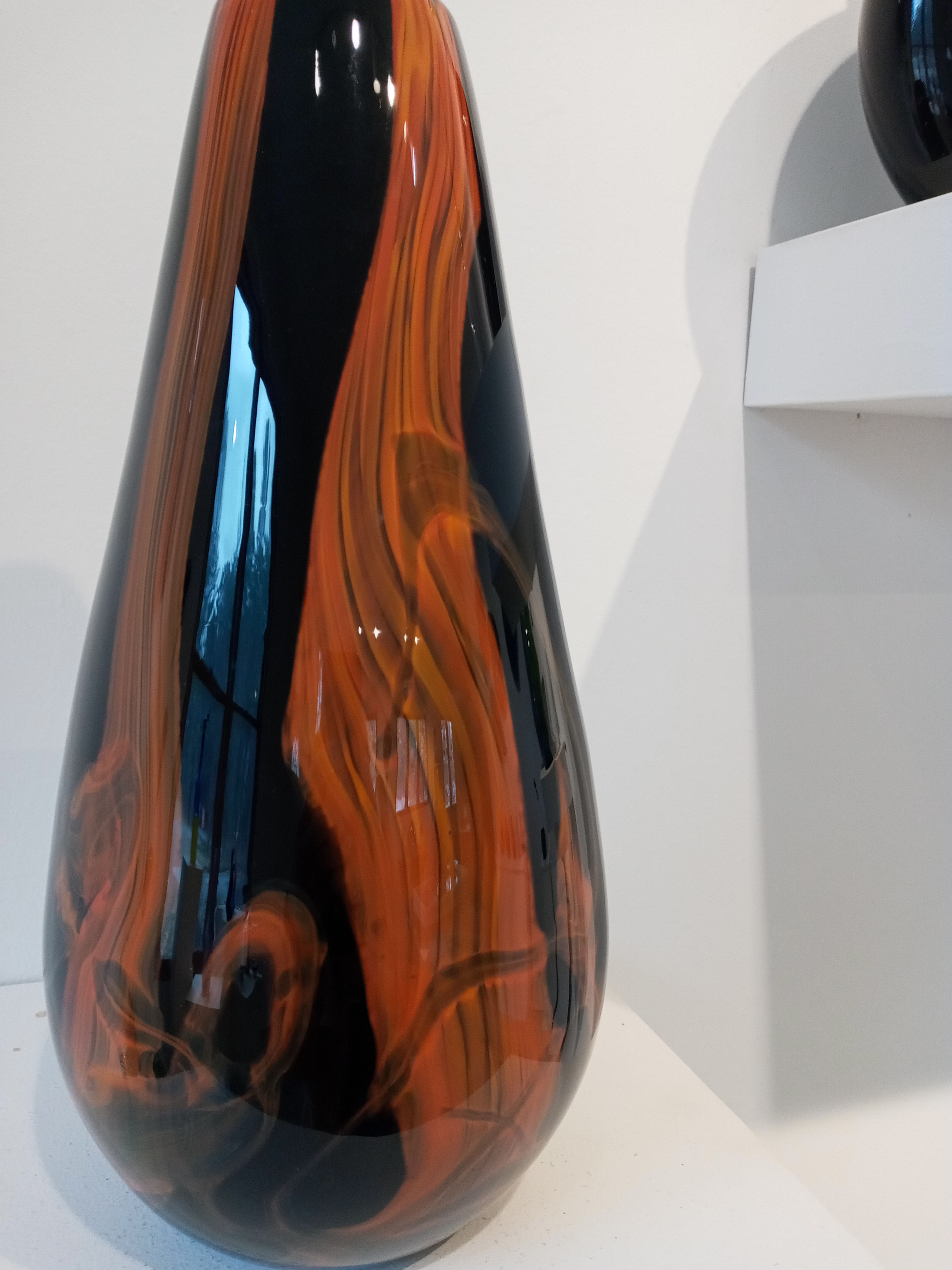 Large Fire Drop Vase