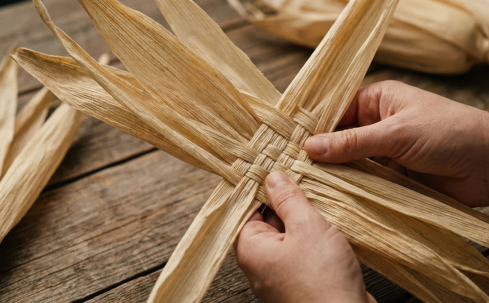 Weaving with Cornhusks