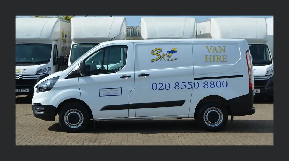 Short wheel base van rental in Chigwell – left side view_result.webp