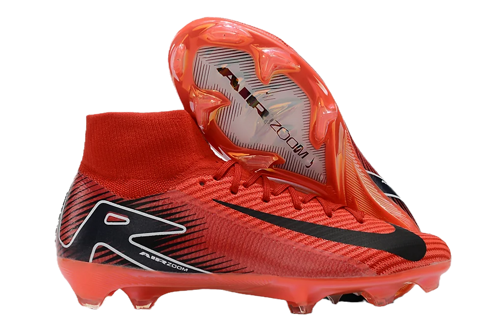Nike Air Zoom Mercurial Superfly 10 Elite FG Firm Ground Soccer Cleats - Red/Bla