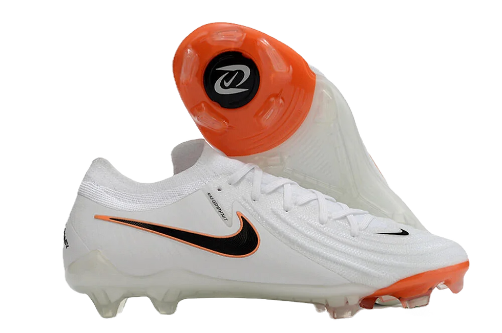 Nike Phantom Luna Elite NU FG Firm Ground Soccer Cleats - White/Black/Orange