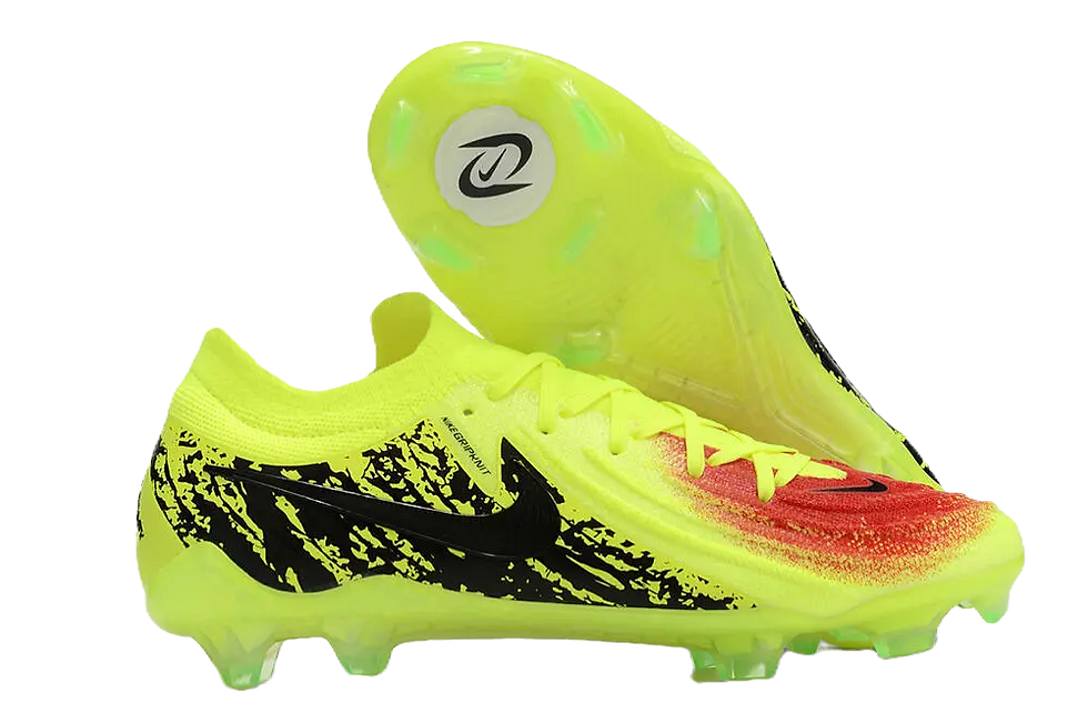 Nike Phantom Luna Elite NU FG Firm Ground Soccer Cleats - Yellow/Red/Black
