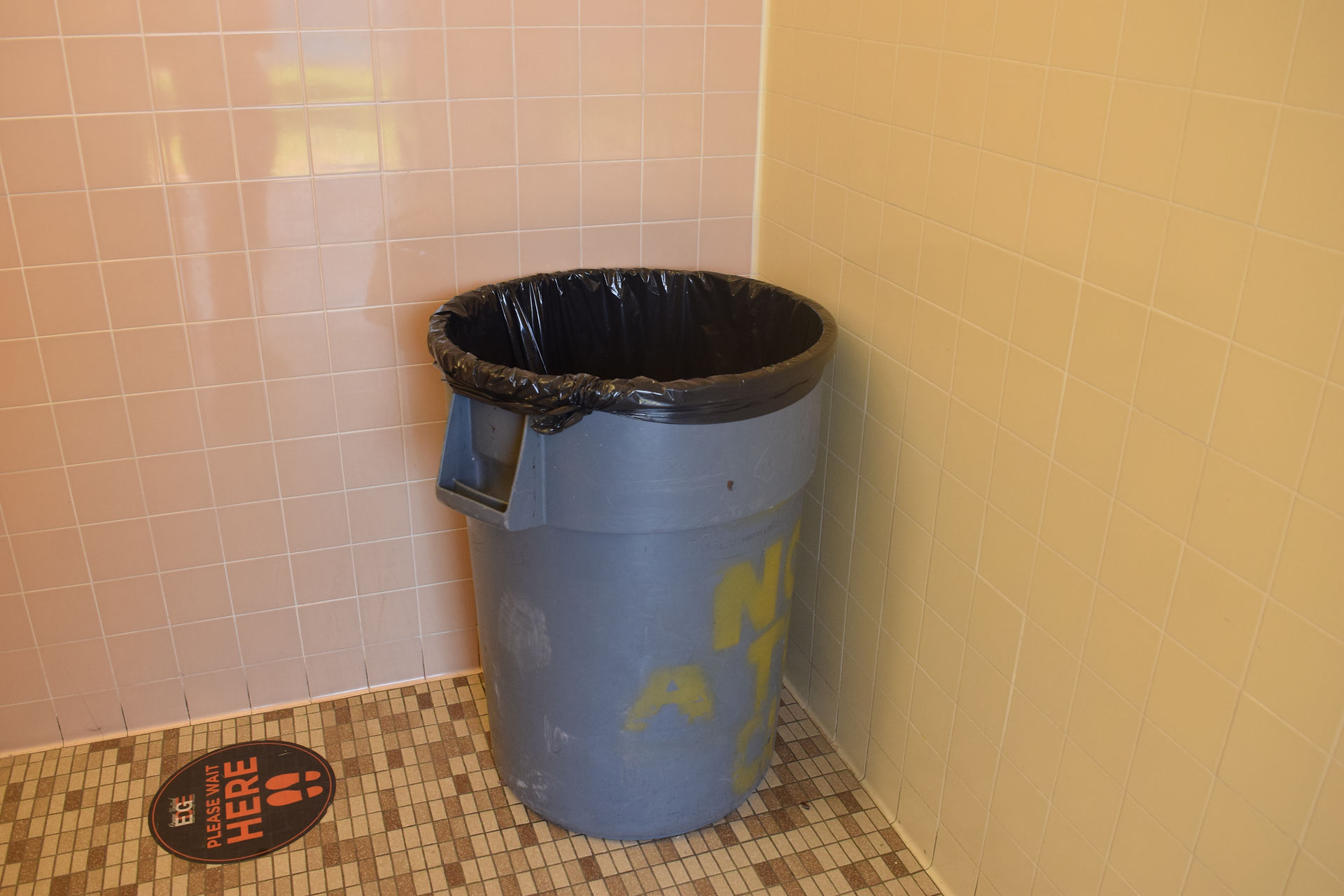 in trash