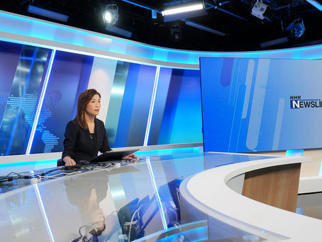 New look for NHK Newsline as new building project is finally complete