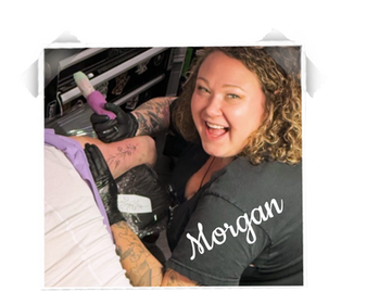 Morgan blackburn; tattoo artist; female tattoo artist; metamorphosis ink; metamorphosis ink dunedin; apprentice tattoo; apprentice; tattoo education; big happy smile; happy tattooer; girls rock; women of tattooing