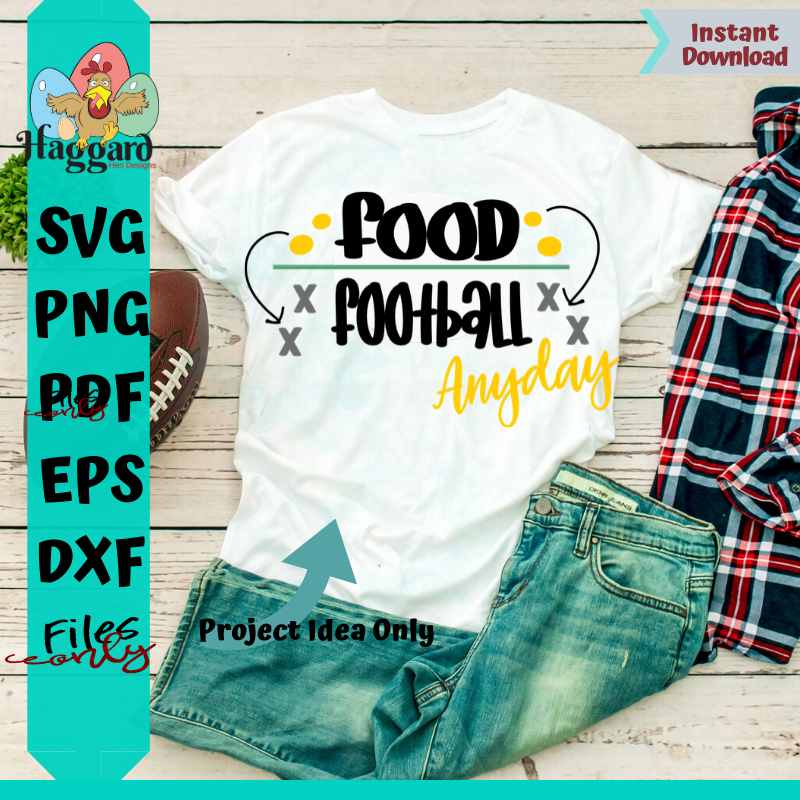 Food over Football SVG