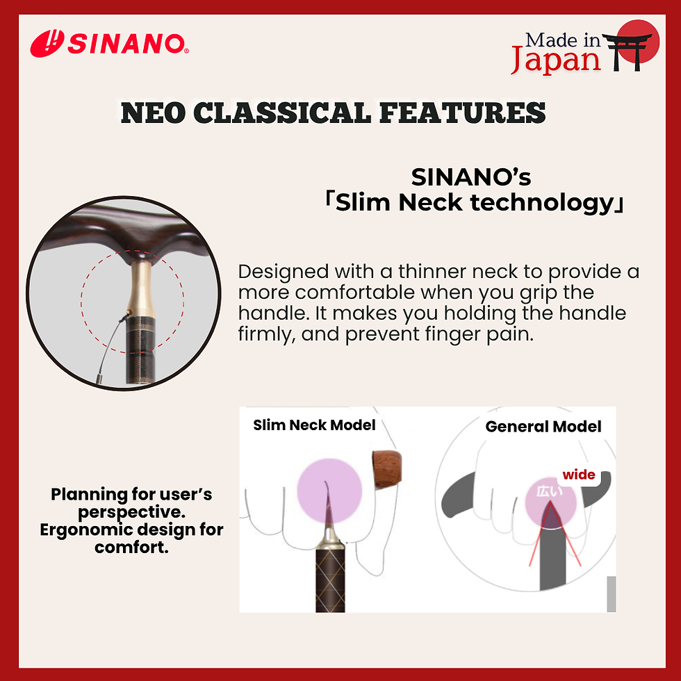Thumbnail: Sinano Japan Neo Classical Walking Cane