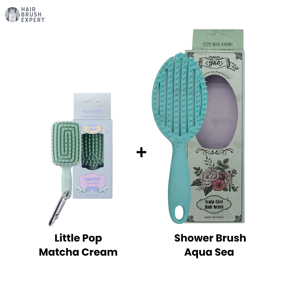 Thumbnail: Yao 3-in-1 Sea Matcha Duo (3-in-1 Shower brush + Little Pop Charm)