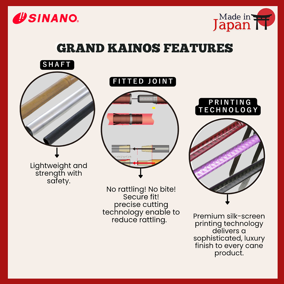 Thumbnail: Sinano Japan Grand Kainos Folding Cane
