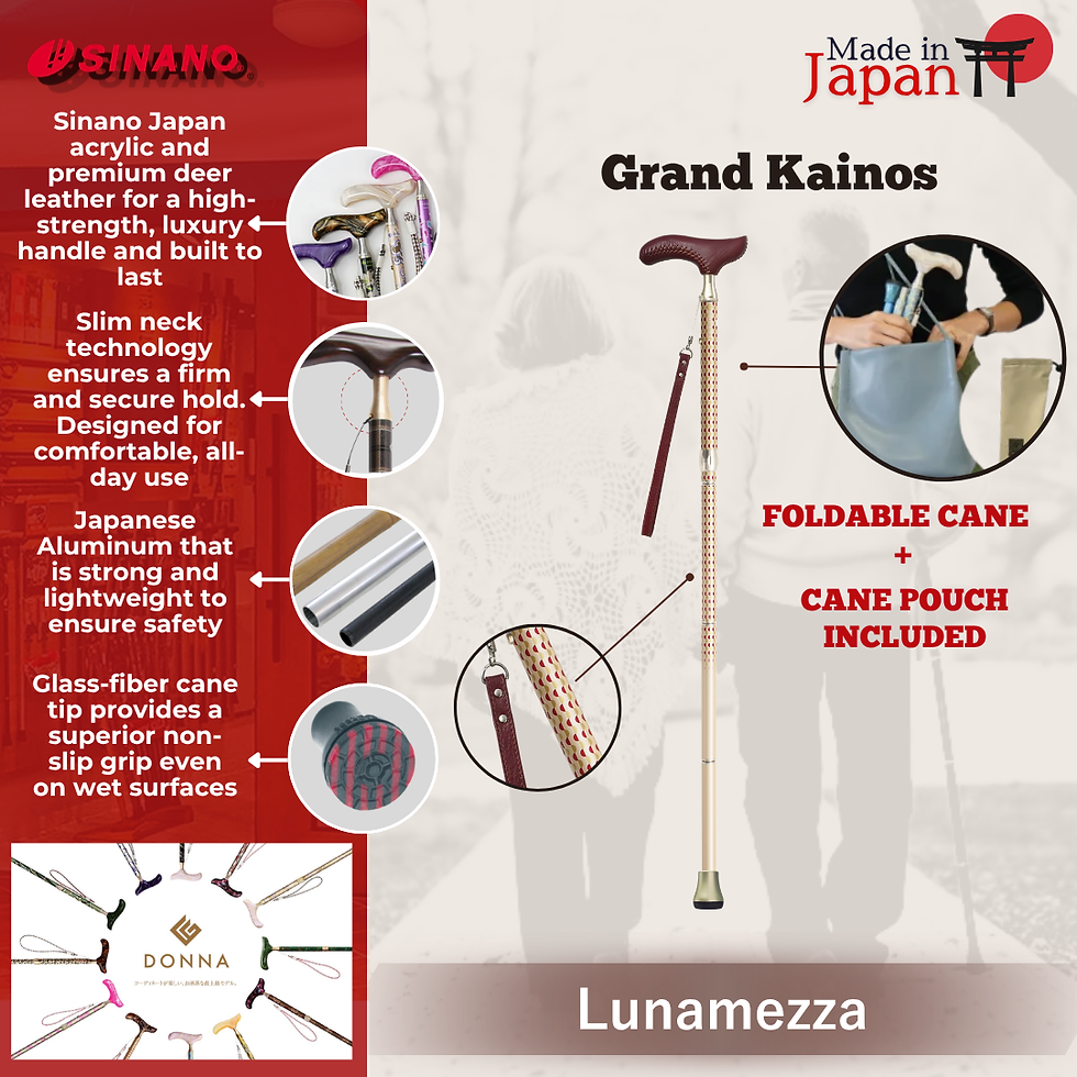 Thumbnail: Sinano Japan Grand Kainos Folding Cane