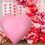 Miniatura: 63-Inch Giant Heart Balloon - Extra Large Pink Party Decoration for Wedding, Bir