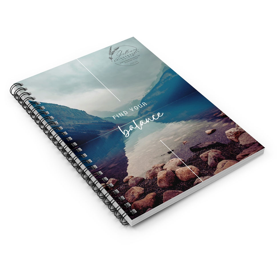 Thumbnail: Wellness Journal Spiral Notebook - Ruled Line
