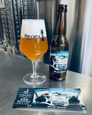 Etiquette de la bière "Back Home"