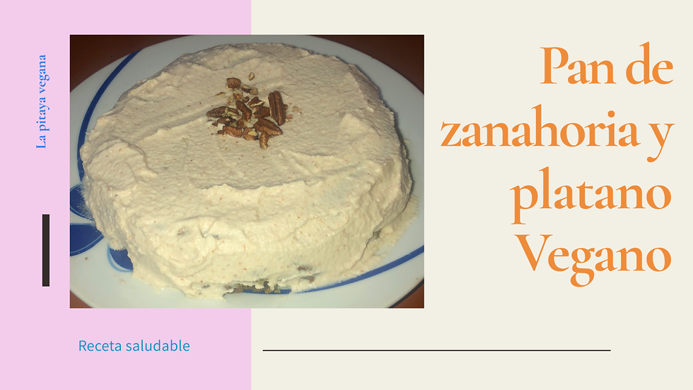 Pastel de zanahoria saludable