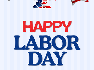 Happy Labor Day graphic from Haven Center featuring patriotic red, white, and blue decorations and Haven branding.