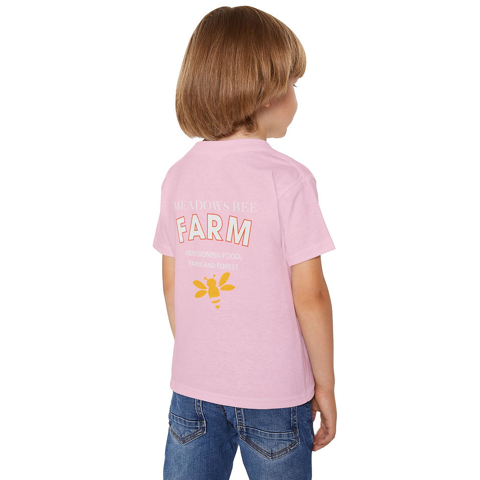 Thumbnail: Meadows Bee Farm Toddler T-Shirt - Comfortable Cotton Tee for Young Farmers
