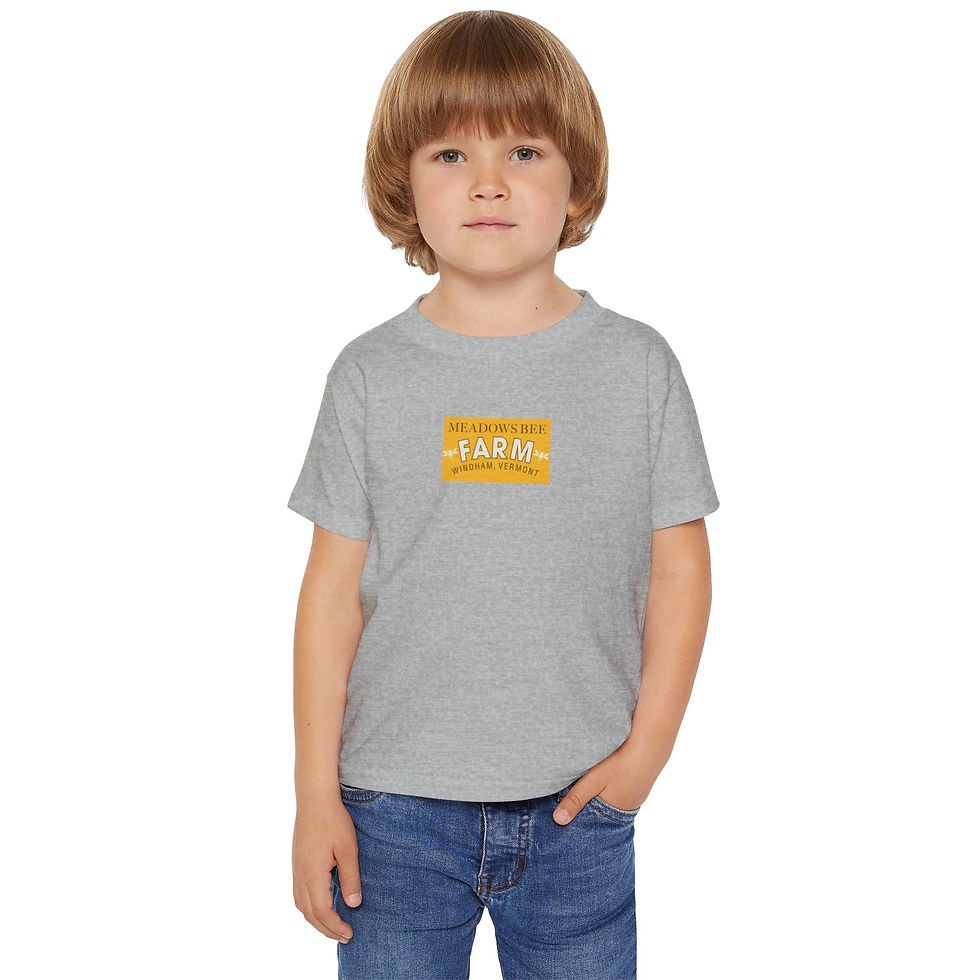 Thumbnail: Meadows Bee Farm Toddler T-Shirt - Comfortable Cotton Tee for Young Farmers
