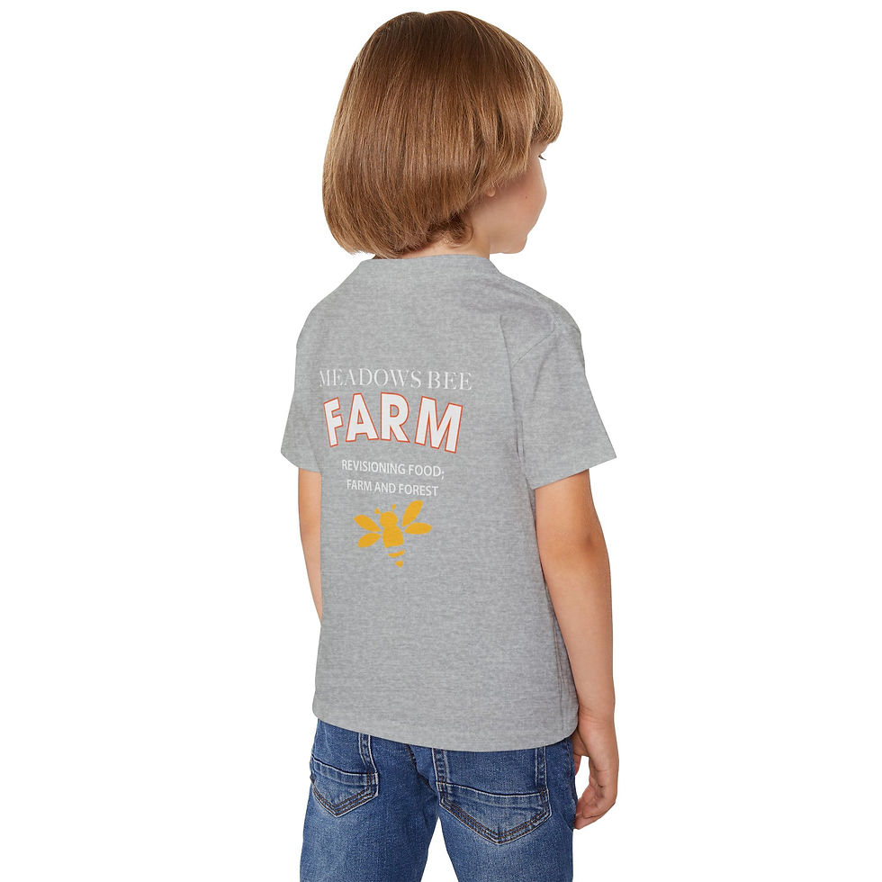 Thumbnail: Meadows Bee Farm Toddler T-Shirt - Comfortable Cotton Tee for Young Farmers
