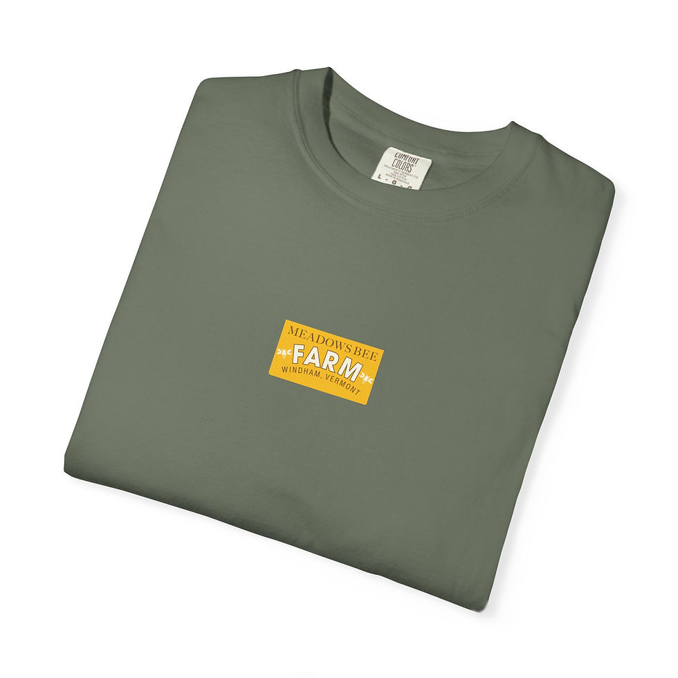 Thumbnail: Adult Unisex Garment-Dyed T-shirt - Meadows Bee Farm 