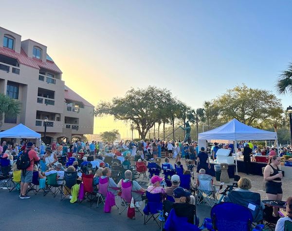 Guests enjoying music at Music & Taste