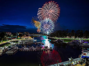 Take a Special HarbourFest Fireworks Cruise in the Summer at Shelter Cove Marina