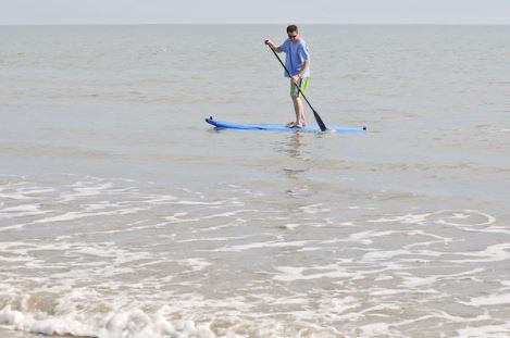stand up paddleboarder at hilton head island