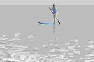 stand up paddleboarder at hilton head island