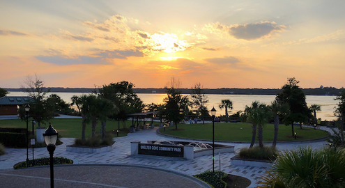 Sunset Poseidon Coastal Cuisine at Shelter Cove Towne Center