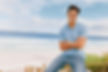 man on the beach