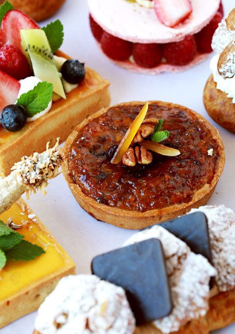 several pastries on display at Hilton Head Social Bakery
