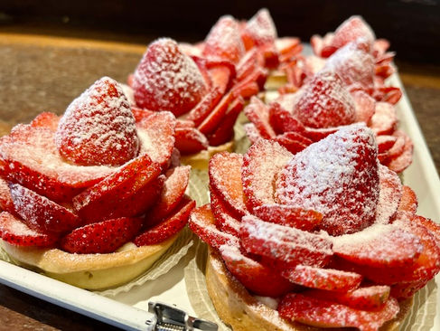 strawberry tarts from Hilton Head Social Bakery