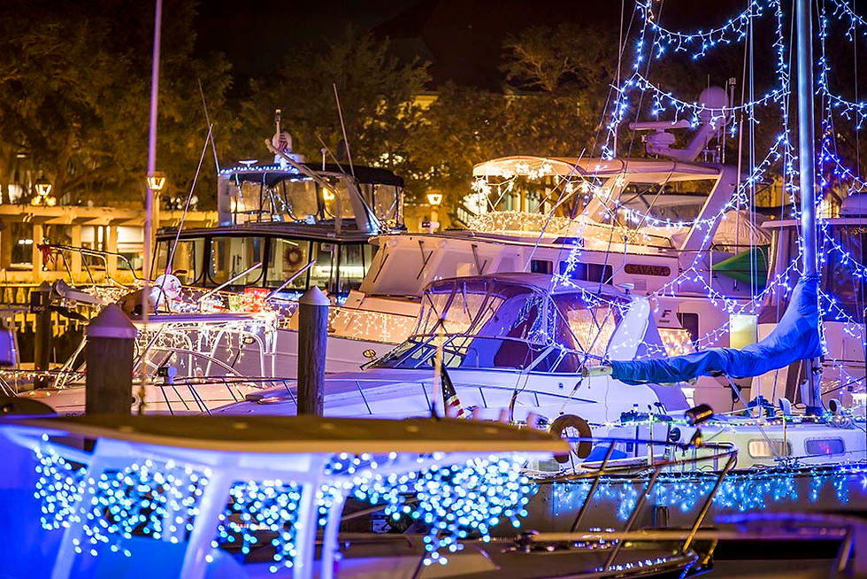 Lighted Boat Display
