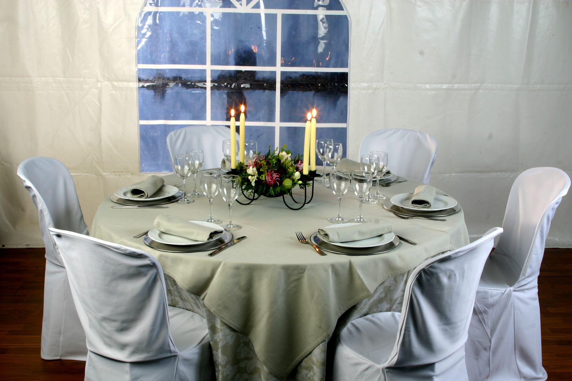 Cubre mantel verde pistacho