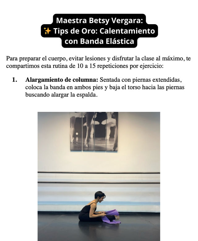 Los secretos de preparación física que todo bailarín debe conocer: los tips de la Maestra Betsy Vergara.