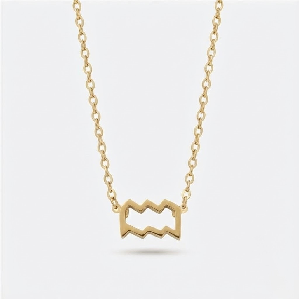 Aquarius Zodiac Necklace