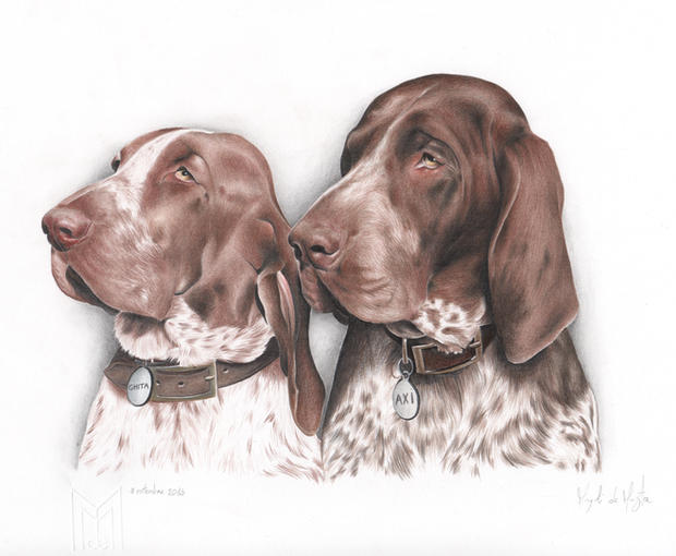 Ghita e Axi 25x35 matite colorate 2015