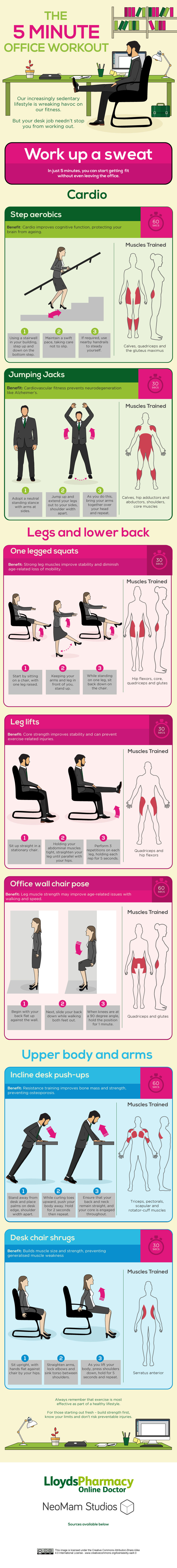 5 Minute Office Workout