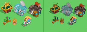Tasty Town Buildings
