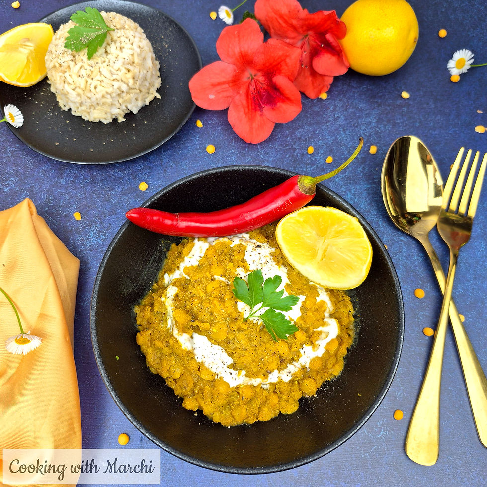 Pantry Clean Out Spiced Yellow Split Peas - Cooking with Marchi