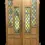 Thumbnail: ART DECO STAINED GLASS FRENCH DOORS ANTIQUE PERIOD RECLAIMED OLD 20s 30s LEADED