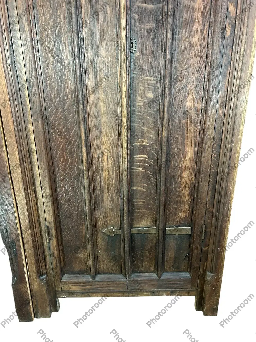 Thumbnail: 2 PAIRs OAK DOORS FRAME RECLAIMED PERIOD DOUBLE PERIOD MANOR CARVED INTERNAL