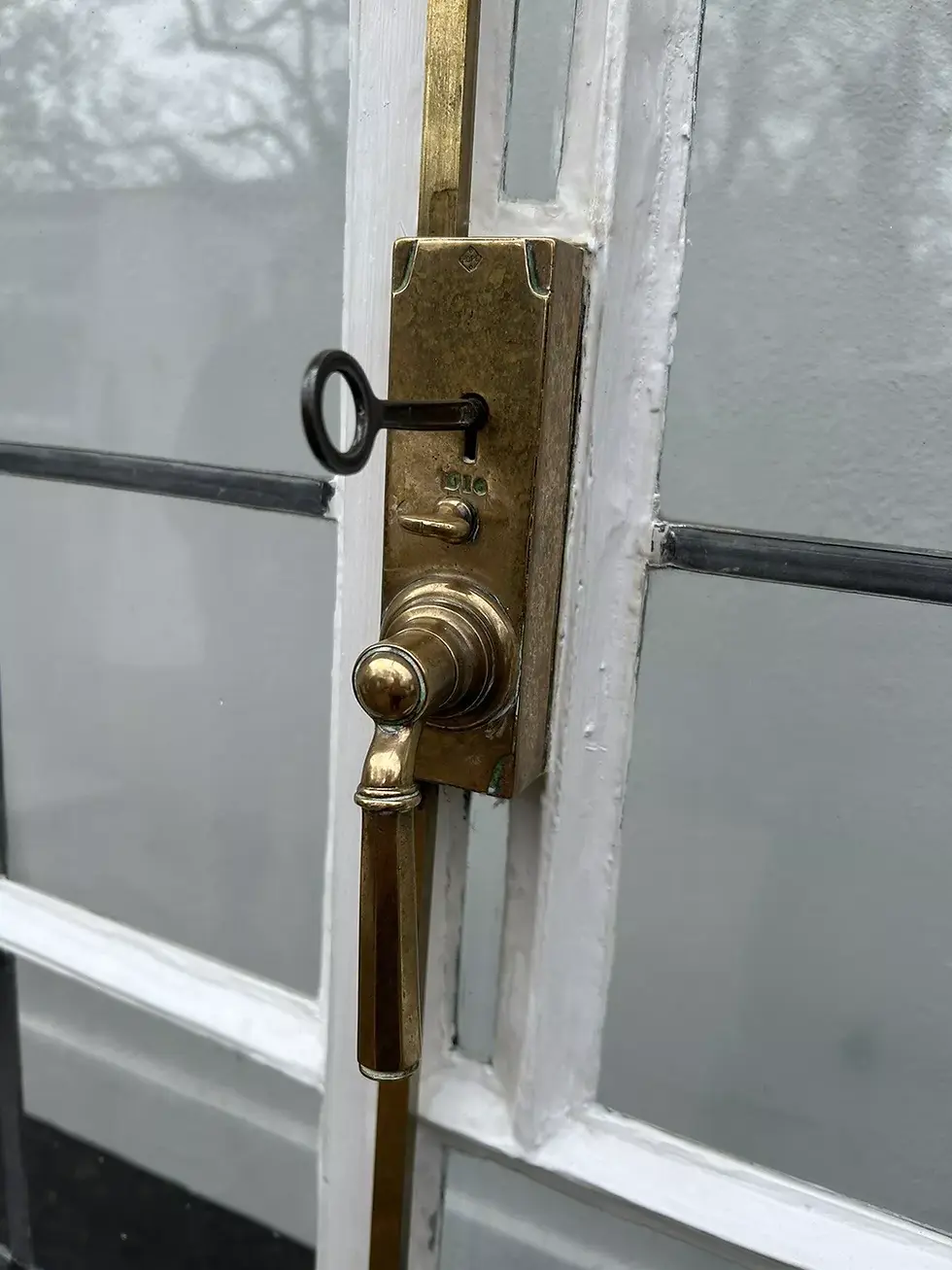 Thumbnail: ANTIQUE CRITTALL FRENCH DOORS 20s 30s CRITTAL RECLAIMED PERIOD LEADED GLASS DECO