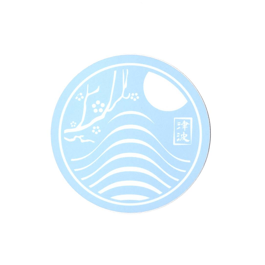 3x3 Apparel sticker Blue & White