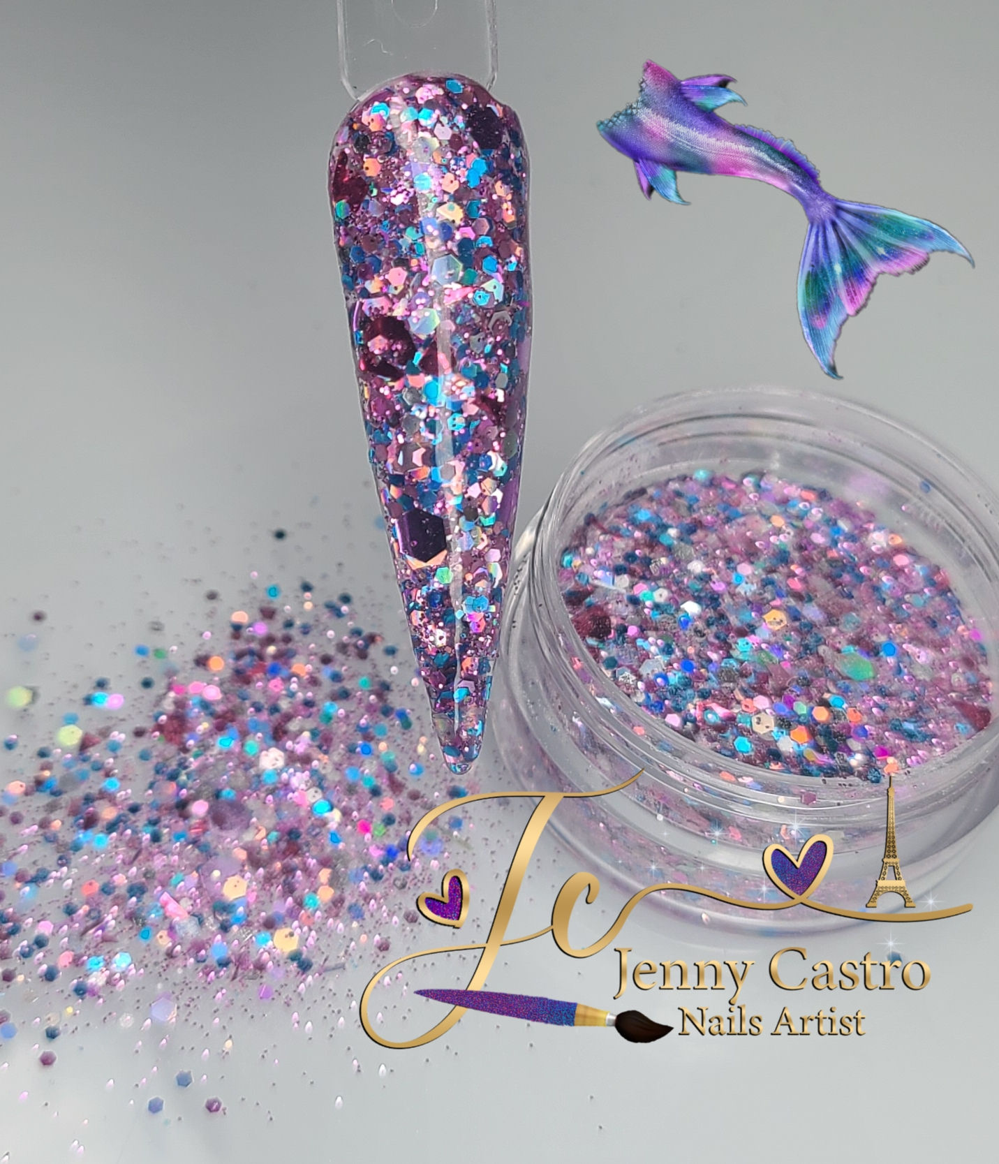 Mermaid Tail Acrylics Mix 