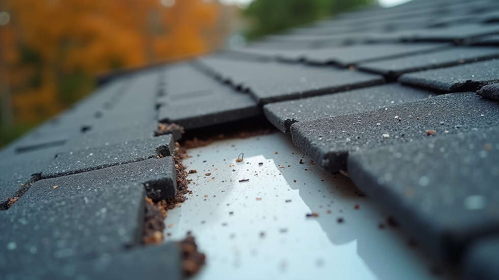 Close-up view of a roofing patch being applied to a damaged area