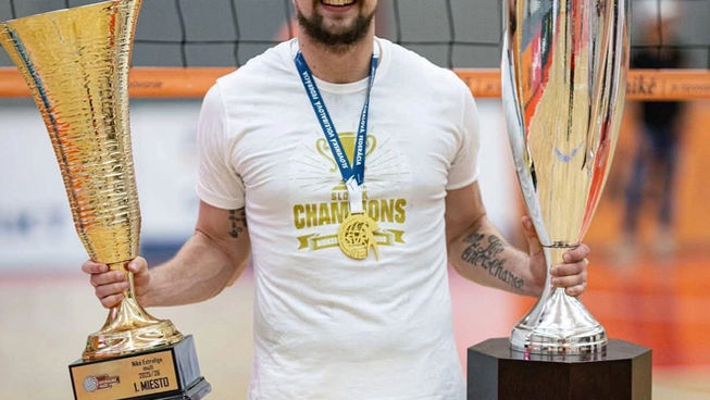 Volejbalový kapitán Maroš Kasperkevič po štvrtom titule oddychoval v rodnom meste
