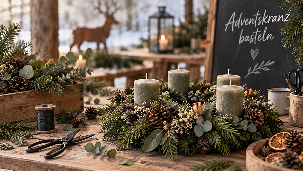 Adventskranzbinden