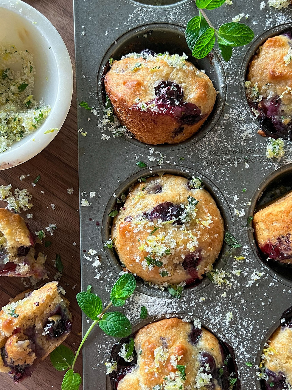 lemon blueberry sour cream muffins_edited