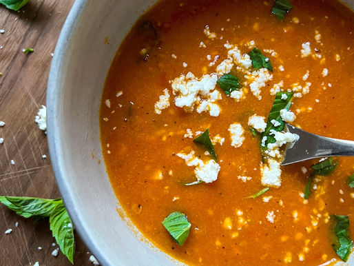 ROASTED TOMATO COCONUT MILK SOUP