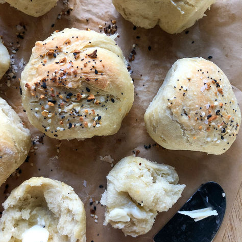 OVERNIGHT CRUSTY ROLLS